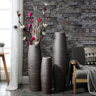 Modern put dry flowers sitting room of large vase Nordic ceramics high restoring ancient ways furnishing articles home interior decoration