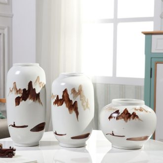 Jingdezhen ceramics vase modern Chinese penjing flower arrangement, the sitting room of home decoration wine porch decoration