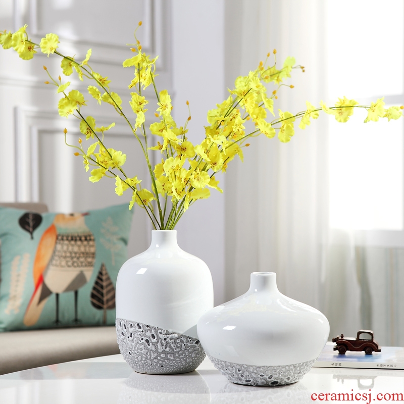 Modern fashion and contracted furnishing articles of jingdezhen ceramics vases, flower arrangement, the sitting room TV ark household soft adornment