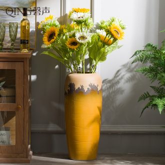 Ceramic vase furnishing articles contemporary and contracted large hotel villa large vase flower arranging dried flower adornment porcelain