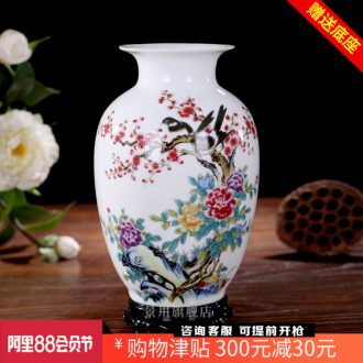 Jingdezhen ceramics small pure and fresh and contemporary and contracted table flower flower bottle home sitting room adornment flowers