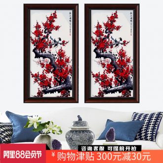 Beaming porcelain plate painting jingdezhen ceramic home sitting room of Chinese style sofa setting wall adornment furnishing articles that hang a picture