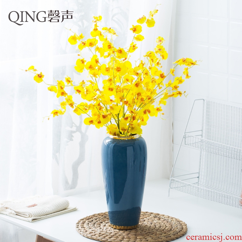 Vases, contemporary and contracted sitting room desktop decoration ceramic simulation flower arranging flowers, Europe type TV ark soft outfit furnishing articles