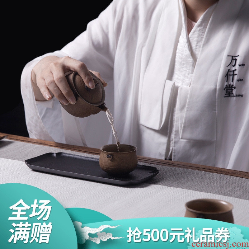 Million kilowatt/hall ceramic kung fu tea set a pot of 2 cups tea tray ideas with ganoderma lucidum ChengXiang 02 Song Yun style