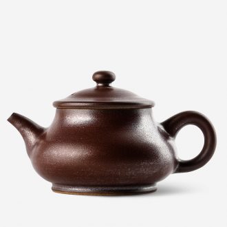 Jingdezhen TaoXiChuan new handmade ceramic flat bulb kung fu tea set of violet arenaceous the teapot