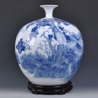 Jingdezhen ceramics famous masterpieces hand-painted porcelain of pomegranate sitting room porch place bottle home decoration arts and crafts