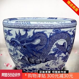 Jingdezhen porcelain ceramic turtle hand-painted in extremely good fortune a goldfish bowl lotus cylinder sitting room courtyard floor furnishing articles