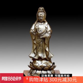 Jingdezhen violet arenaceous guanyin Buddha to protect peaceful town curtilage home temple shrine hall feng shui act the role ofing is tasted furnishing articles