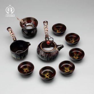 DH jingdezhen ceramic kung fu tea set tea home sitting room teapot tea restoring ancient ways is a whole set of cups