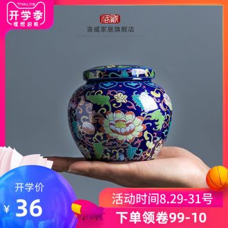 Blower, caddy ceramic mini sealed cans of jingdezhen tea service parts small portable tea POTS