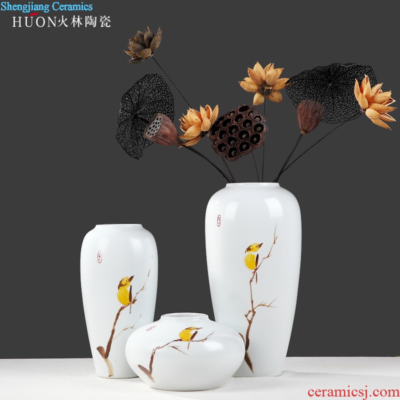 Modern new Chinese style ceramic vase is the sitting room of TV ark wine porch desktop flower arrangement home furnishing articles installed