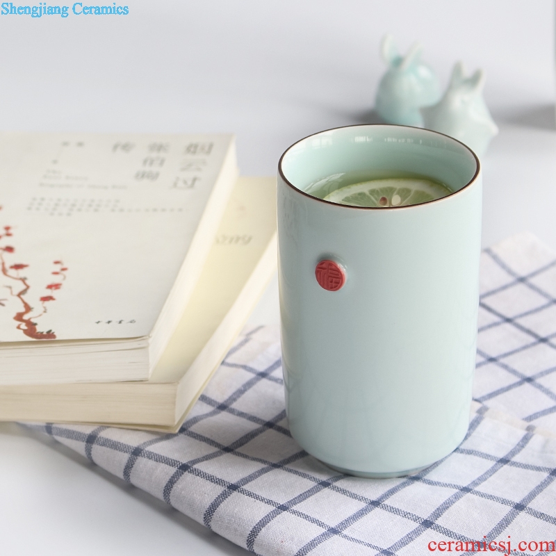 TaoXiChuan jingdezhen mugs simple pure color art new ceramic cups of coffee cup straight office cup