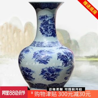 Archaize crack of jingdezhen ceramics glaze sitting room mesa study of large vase household furnishing articles craft ornaments