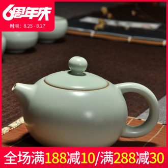 Beauty cabinet your kiln tea kettle azure single pot of slicing can raise your porcelain ceramic kung fu tea tea ware