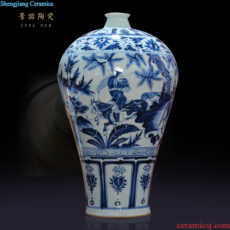 Archaize qing qianlong enamel colour character vase Chinese jingdezhen ceramics crafts are sitting room