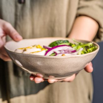 Ijarl million jia irregular fruit salad bowl ceramic bowl with Japanese abnormity bowl of soup bowl rainbow noodle bowl