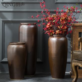 Large vases, jingdezhen ceramic furnishing articles sitting room the hotel Chinese flower arranging dried flowers porcelain clay restoring ancient ways