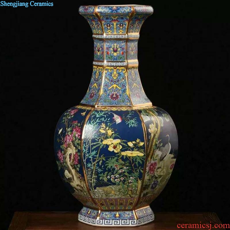 Jingdezhen porcelain colored enamel porcelain vases 20 high 30 to 50 high classical porcelain famille rose porcelain vase vase