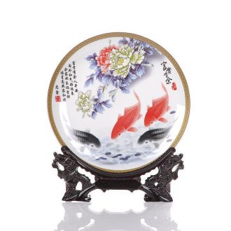 Scene, jingdezhen ceramic decoration plate sit plates new well-off Chinese domestic act the role ofing handicraft furnishing articles