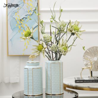 European porcelain pot vase furnishing articles upholstery creative contemporary and contracted sitting room decoration flower arranging pottery decoration