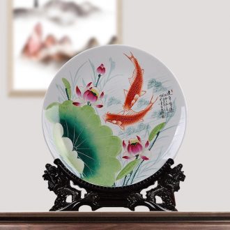 Scene, hang dish jingdezhen ceramics decoration plate of hand-painted has successively more than sit plate handicraft furnishing articles