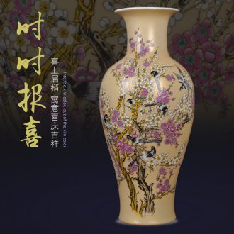 Jingdezhen ceramics new Chinese painting of flowers and restoring ancient ways of archaize home sitting room wedding fireworks bottle handicraft furnishing articles