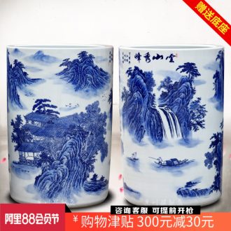 Jingdezhen porcelain ceramic mountains xiufeng quiver mesa of home sitting room place vases, calligraphy and painting scroll to receive goods