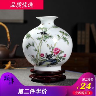 Creative vase furnishing articles sitting room flower arrangement of jingdezhen ceramics dried flowers white ins small wind home decoration arts and crafts