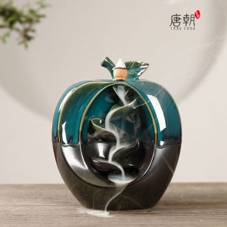 Tang dynasty ceramics back censer apple household sandalwood aloes indoor carefully-selected spice smoked incense burner