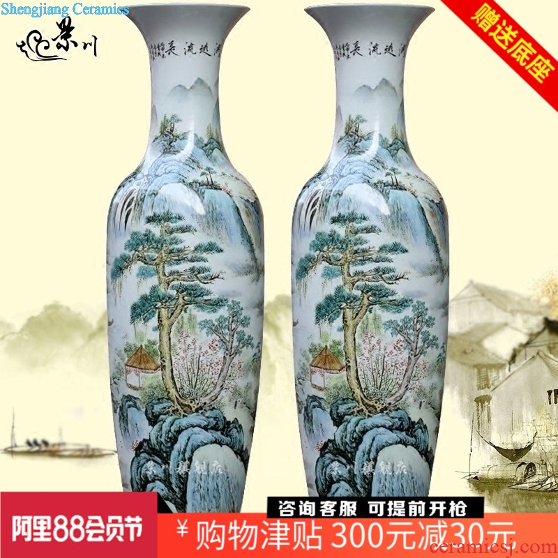 Hand painted a rich big porcelain jingdezhen ceramics from pastel of large vases, sitting room of Chinese style household furnishing articles