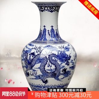 Jingdezhen porcelain hand in extremely good fortune ceramic vase home sitting room study Chinese flower arranging office furnishing articles