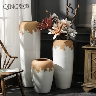 Ceramic furnishing articles contracted and contemporary sitting room of large vase hotel villa flower arranging dried flower porcelain decoration decoration