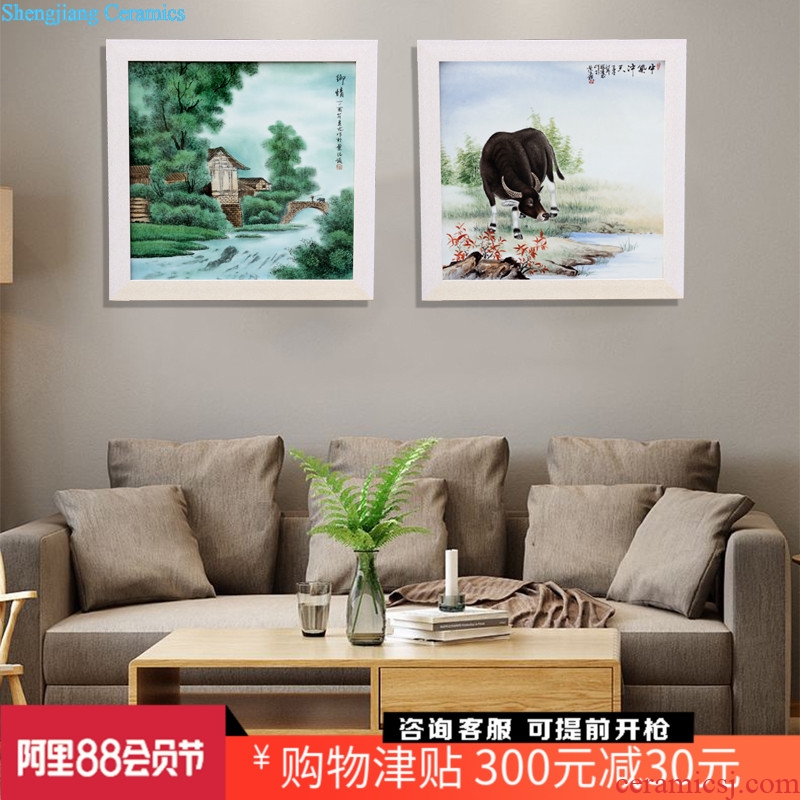 The jingdezhen porcelain plate painting nostalgia figure adornment home sitting room hangs a picture the study office opening gifts