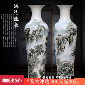 Jingdezhen ceramic famille rose porcelain has a long history in the hand-painted be born big vase sitting room that occupy the home furnishing articles opening gifts