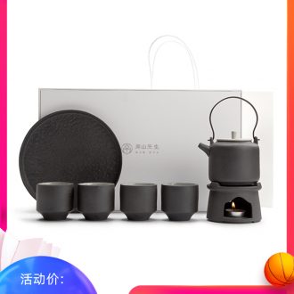 Mr Nan shan lingbi girder pot of kung fu tea set contracted Japanese dry tea tray ceramic teapot household