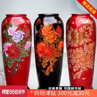 Jingdezhen ceramic crystal glaze sharply of large vase home sitting room place hotel accessories store hall