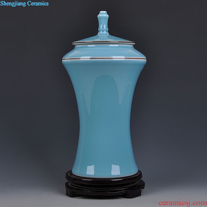 Jingdezhen ceramics archaize storage tank general tea pot with cover sitting room place home decoration