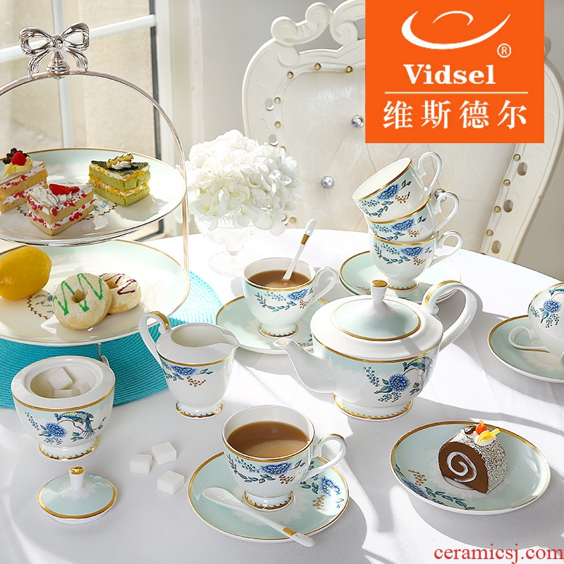 Creative palace coffee set suit European ceramic household English afternoon tea cups of a complete set of coffee cups of tea