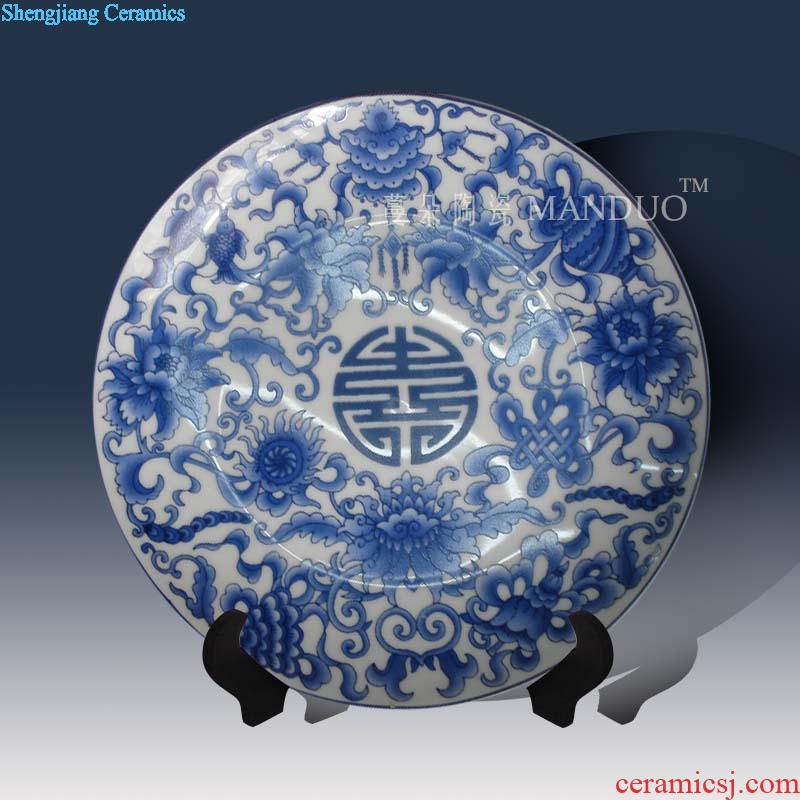 Jingdezhen porcelain happy character jingdezhen porcelain hang dish married happy character hang dish furnishing articles tendril ceramics