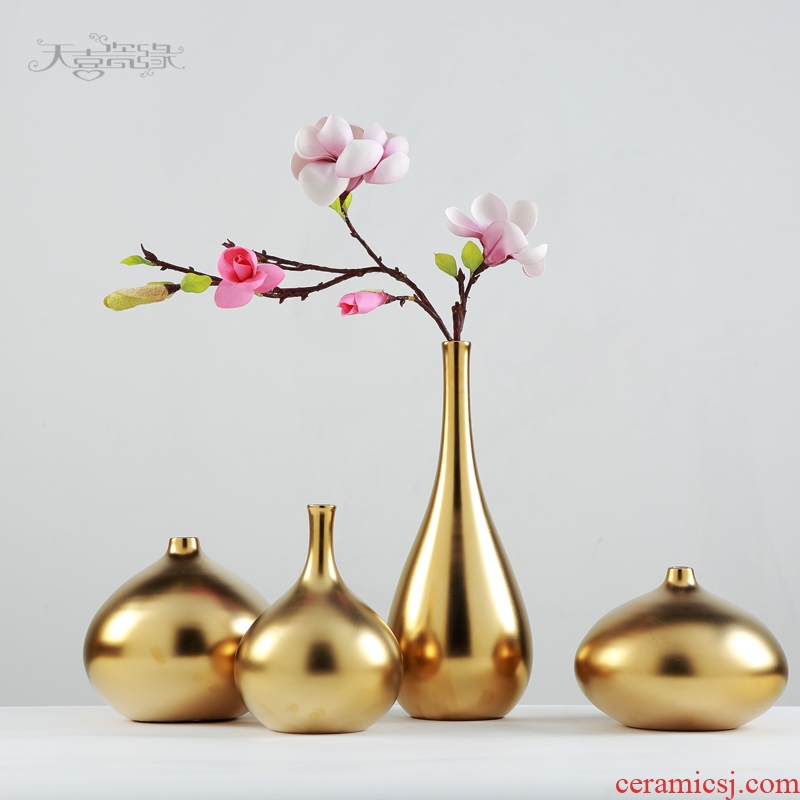 Creative Nordic household ceramic vase furnishing articles of the sitting room TV ark wine show fashion soft adornment ornament