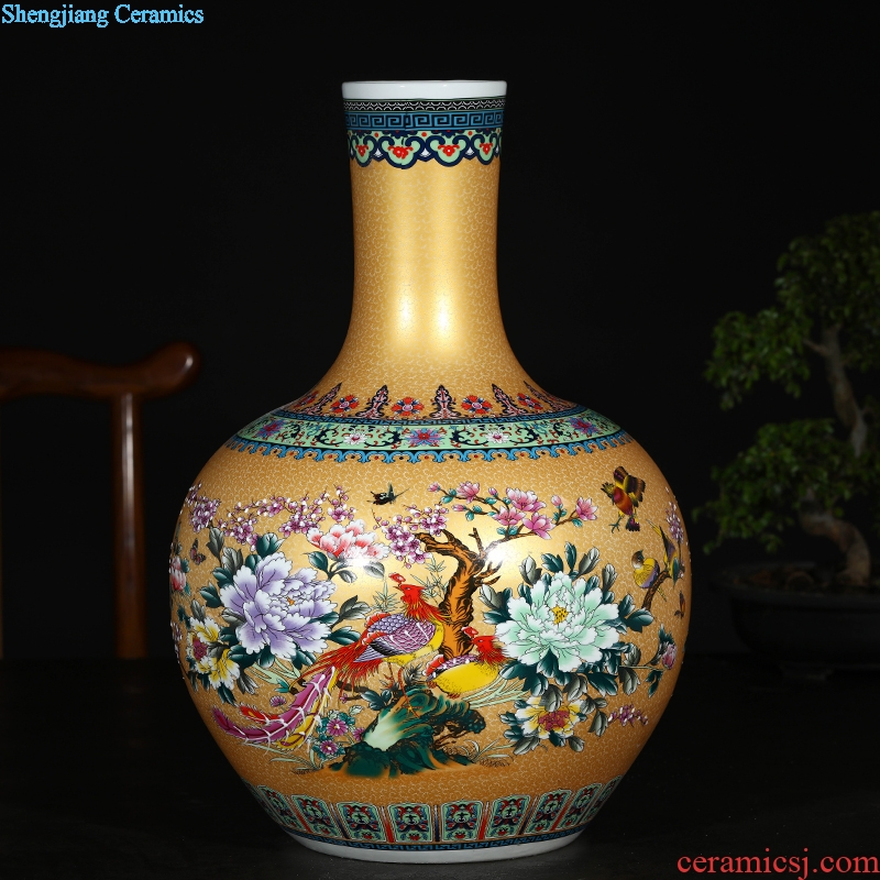 Jingdezhen ceramics of large vases, flower implement flower arranging living room home decoration ceramic bottle furnishing articles