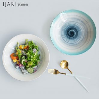 Ijarl million jia creative ceramic dish soup dish plate boreal Europe style would that fruit bowl stars