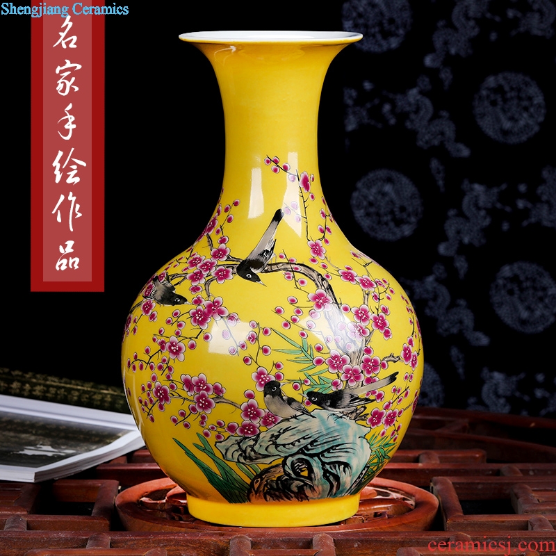 Jingdezhen ceramic vase hand-painted vases, flower vase furnishing articles sitting room decoration home decoration restoring ancient ways