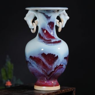 Archaize of jingdezhen ceramics kiln jun porcelain floret bottle of modern household act the role ofing is tasted furnishing articles of handicraft sitting room