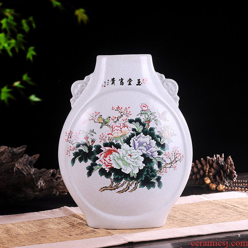 Jingdezhen European creative fashion vase ceramics wine flower adornment home sitting room handicraft furnishing articles