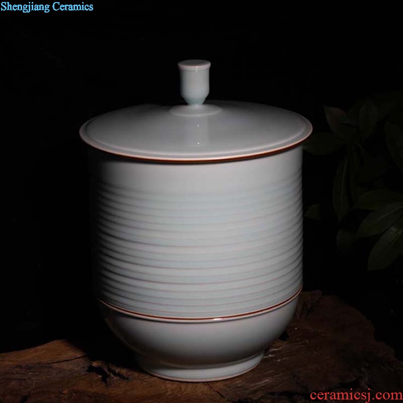 Jingdezhen 30 jins celadon porcelain storage tank daily fashion celadon porcelain porcelain pot cup "type green POTS