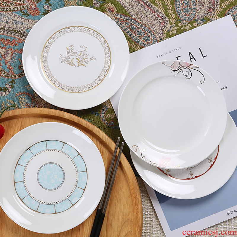 0 ou the bone porcelain household dim sum dishes of jingdezhen ceramic creative snack plate 6 inches bone plate