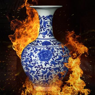 Blue and white porcelain of jingdezhen ceramics vase decoration new Chinese style household the sitting room porch decoration decoration furnishing articles