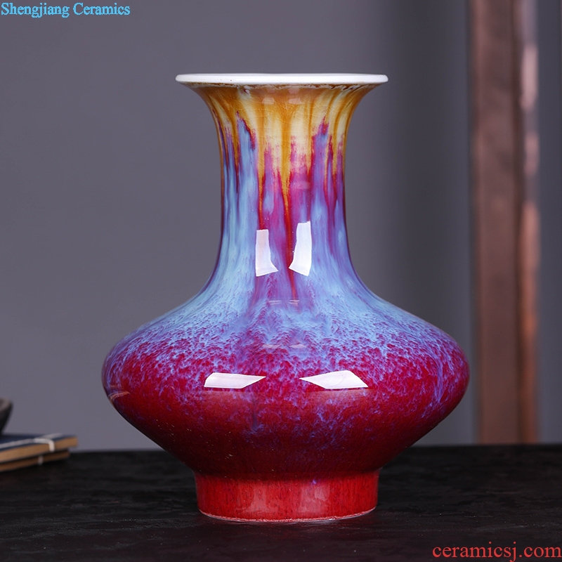 Jingdezhen ceramics vase antique ruby red porcelain kiln furnishing articles adornment that occupy the home sitting room porch decoration