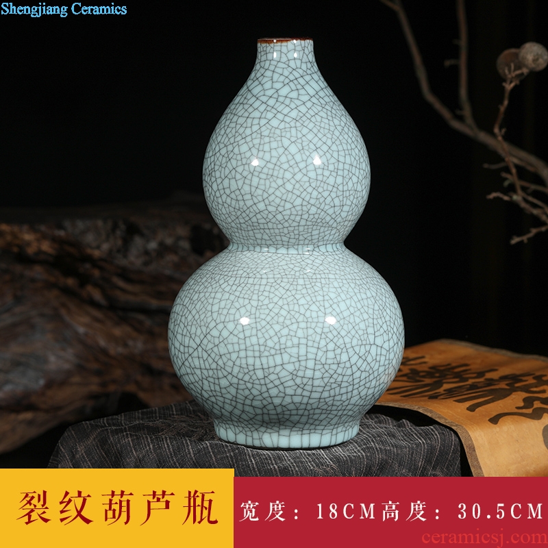 Jingdezhen ceramics vase furnishing articles flower arranging archaize sitting room kiln flower implement classical Chinese style household decorations